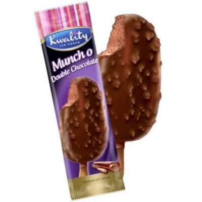 Kwality Munch-o double chocolate ice-cream stick