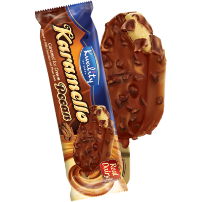 Kwality Karamello Pecan Ice-Cream Stick